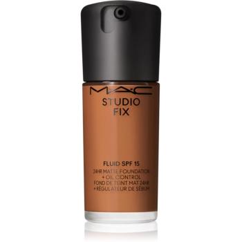 MAC Cosmetics Studio Fix Fluid SPF 15 24HR Matte Foundation + Oil Control machiaj cu efect matifiant SPF 15 culoare NW43 30 ml