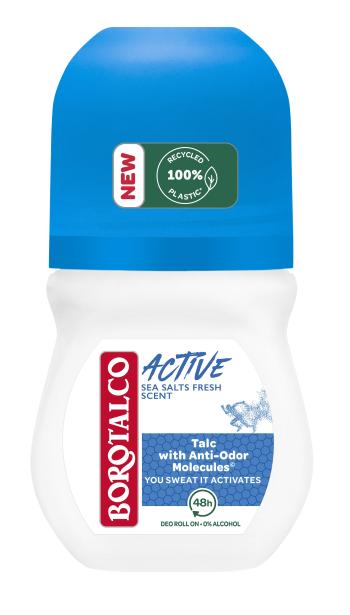 Borotalco Deodorant cu bilă sare de mare Active (Deo Roll-On) 50 ml
