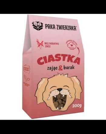 PAKA ZWIERZAKA Hare Biscuti recompensa pentru caini, cu sfecla rosie 200g