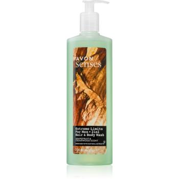 Avon Senses Extreme Limits 2 in 1 gel de dus si sampon 720 ml