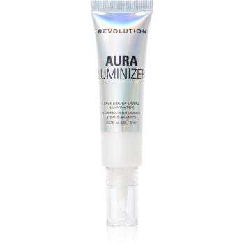 Makeup Revolution Mood Switch Aura Luminizer iluminator lichid corp si fata 20 ml