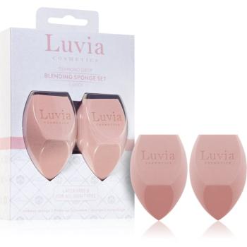 Luvia Cosmetics Diamond Drop Blending Sponge Set burete multifuncțional pentru make-up duo culoare Candy 2 buc