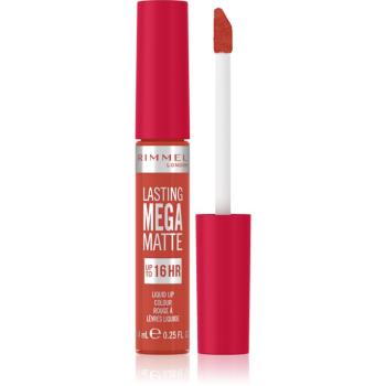 Rimmel Lasting Mega Matte ruj lichid mat, cu textură lejeră 16 de ore culoare Scarlet Flames 7,4 ml