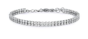 Brosway Brățară tenis cu două rânduri și zirconiu cubic transparent Desideri BEI096