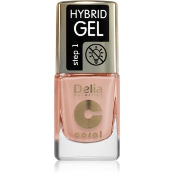 Delia Cosmetics Coral Nail Enamel Hybrid Gel lac de unghii sub forma de gel culoare 136 11 ml