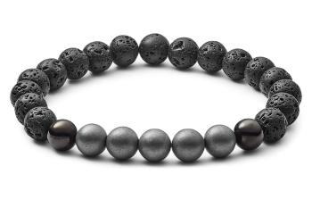 Fossil Brățară cu mărgele minerale JOF00493001