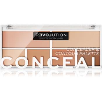 Revolution Relove Conceal Me paleta korektorov odtieň Light 2,8 g