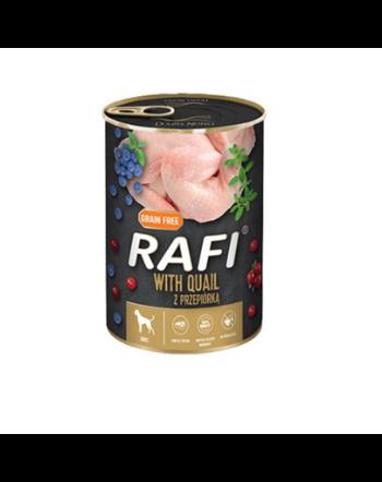 DOLINA NOTECI RAFI Conserve hrana umeda caini, cu prepelita 24x400 g