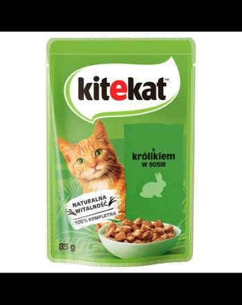 KITEKAT iepure in sos 28x85 g hrana pisica adulta