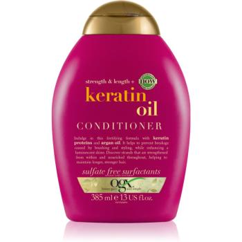 OGX Keratin Oil balsam pentru indreptare cu keratina si ulei de argan 385 ml