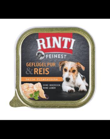 RINTI Feinest Poultry Pure&amp;Rice pasare si orez pentru caini 150 g