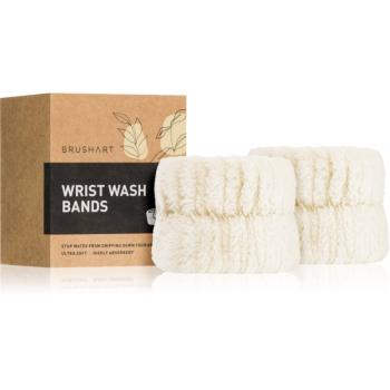 BrushArt Home Salon Wrist wash bands brățară absorbantă pentru spălarea feței Cream 2 buc