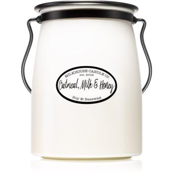 Milkhouse Candle Co. Creamery Oatmeal, Milk & Honey lumânare parfumată  Butter Jar 624 g