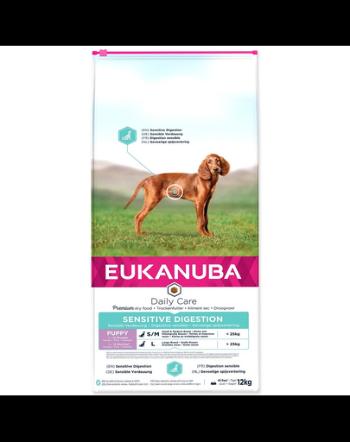 EUKANUBA Daily Care Sensitive Digestion Puppy Chicken 12 kg hrana pentru catelusi cu sensibilitati digestive