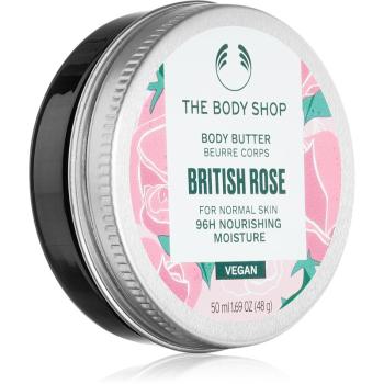 The Body Shop British Rose Body Butter unt pentru corp cu efect de nutritiv 50 ml