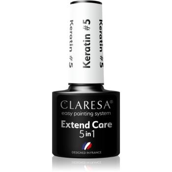 Claresa Extend Care 5 in 1 Keratin baza gel pentru unghii cu efect de nutritiv culoare 5 g