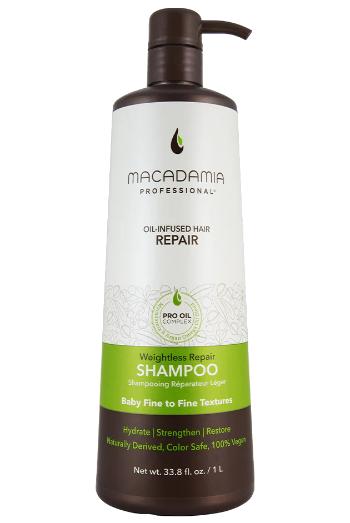 Macadamia Șampon ușor hidratant pentru toate tipurile de păr Weightless Repair (Shampoo) 1000 ml