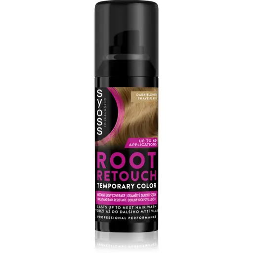 Syoss Root Retoucher culoare de uniformizare pentru rădăcini Spray culoare Dark Blonde 120 ml