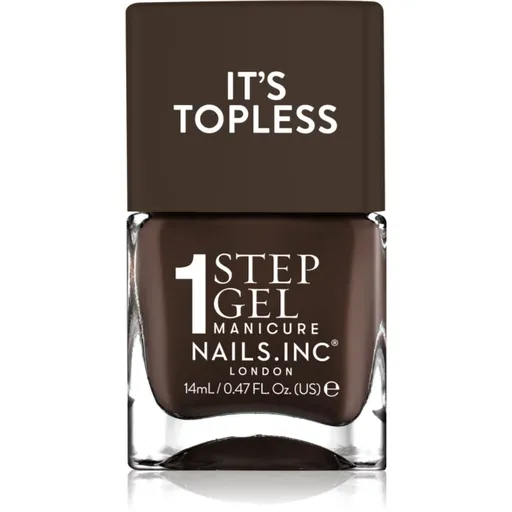 Nails Inc. It’s Topless lac de unghii sub forma de gel pentru un efect de lunga durata culoare Kourtney 14 ml