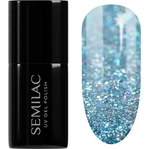 Semilac UV Hybrid Winter Collection unghii cu gel folosind UV / lampă cu LED culoare 610 Frosty Christmas 7 ml
