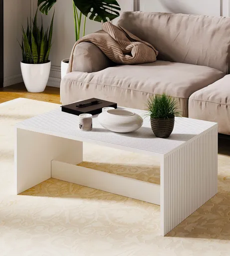 Masuta de cafea, Hanah Home, Lenna, 90x41.4x60 cm, PAL, Alb