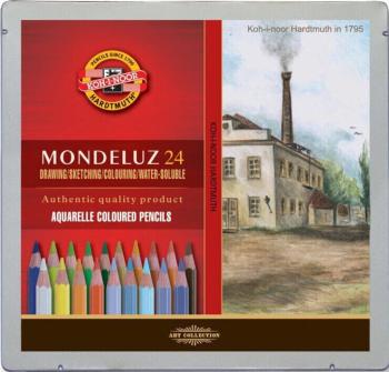 KOH-I-NOOR Mondeluz 3724/24 Akvarell ceruza készlet 24 db
