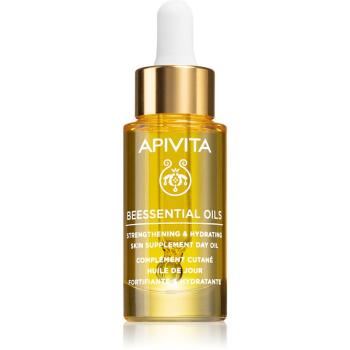 Apivita Beessential Oils Strengthening & Hydrating Day Oil ulei pentru stralucire zi de zi pentru o hidratare intensa 15 ml