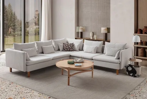 Coltar, Atelier del Sofa, 752EST1331, Frame: 70% HORNBEAM/30% MELAMINE COATED CHIPBOARD, Crem