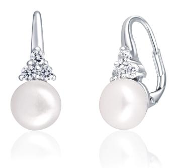 JwL Luxury Pearls Cercei de lux din argint cu perle și zirconii JL0641