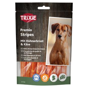 2x100g Trixie PREMIO Strips csirkés-sajtos kutyasnackek 2x100g Trixie PREMIO Strips csirkével és sajttal