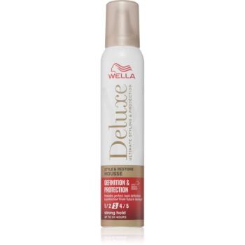 Wella Deluxe Definition & Protection spuma pentru fixare și formă 200 ml