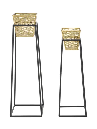 Mauro Ferretti Set Suport De Flori Patrat Cm Ø 23X70-20X60