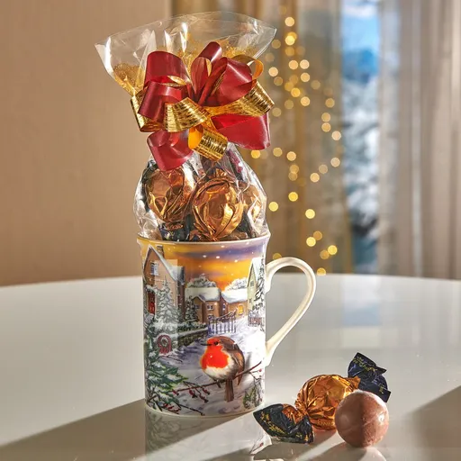 Ceașcă de iarnă cu dulciuri