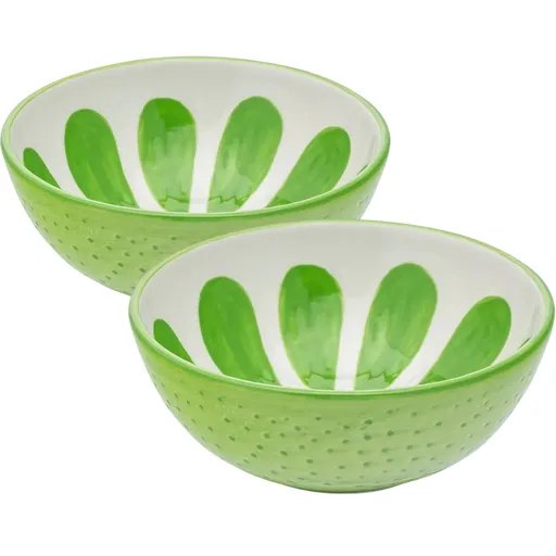 Altom Set de boluri din ceramică Tropicana lime12,5 cm, 2 buc., verde