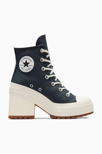 Tenisky Converse Chuck 70 De Luxe Heel dámske, čierna farba, A09386C