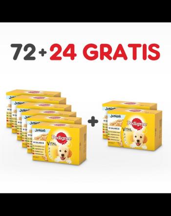 PEDIGREE Junior hrana umeda pentru caini juniori, in aspic 72+24 GRATIS