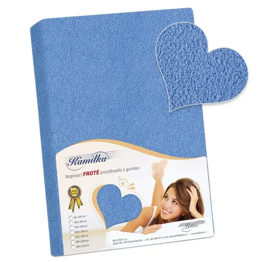 Bellatex Cearșaf din bumbac, albastru, albastru, 200 x 220 cm