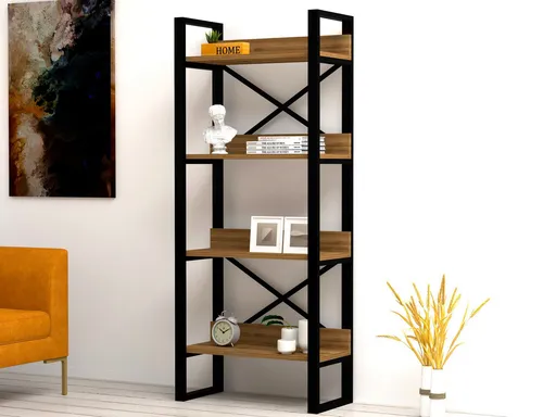 Corp biblioteca, Hanah Home, Adisa, 63x150x30 cm, Maro