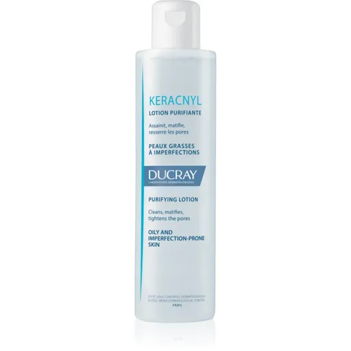 Ducray Keracnyl Lapte demachiant pentru tenul gras și problematic 200 ml