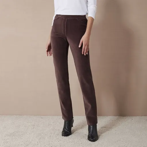 Jeggings drepți din catifea corduroy