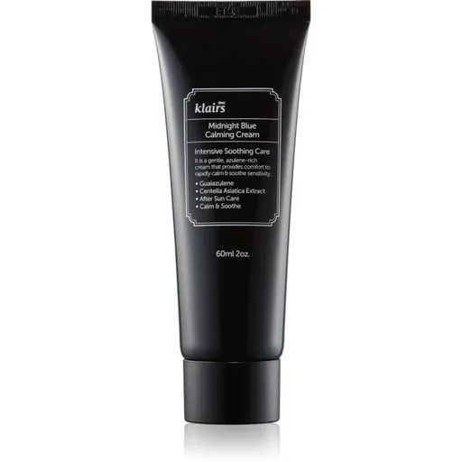 Klairs Midnight Blue Calming Cream crema cu efect calmant dupa expunere la soare pentru piele sensibila si inrosita 60 ml