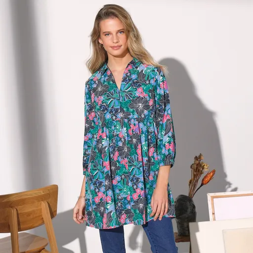 Tunică cu imprimeu floral