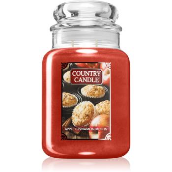 Country Candle Apple Cinnamon Muffin lumânare parfumată 680 g