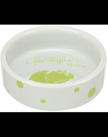 TRIXIE Castron pentru hamsteri, din ceramica, 90 ml/8 cm