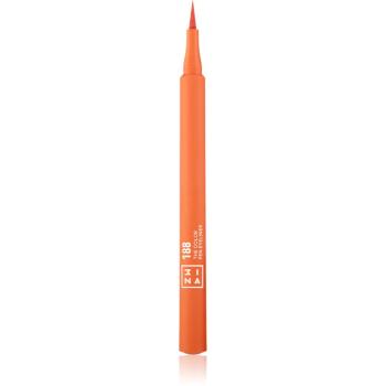 3INA The Color Pen Eyeliner tuș de ochi tip cariocă culoare 188 - Orange 1 ml