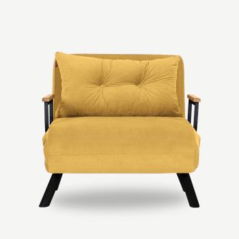 Fotoliu Sando Single Mustard, galben