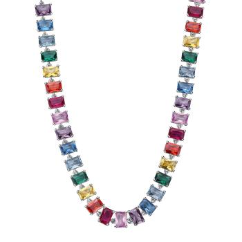 Brosway Colier luxos cu pietre de zircon cubic Fancy Joyful Rainbow FJR01