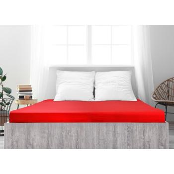 Cearșaf de pat jersey 4Home Ideal roșu , 90 x 200 cm, roșu, 90 x 200 cm