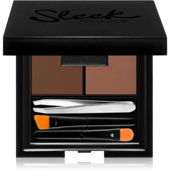 Sleek Brow Kit set pentru aranjarea sprâncenelor Dark 3,8 g