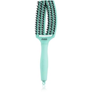 Olivia Garden Fingerbrush Boar & Nylon perie de par cu peri de nailon și de mistreț Arctic Teal 1 buc
